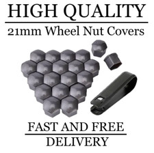 21mm Grey Wheel Nut Bolt Covers x 20 For Peugeot Boxer [Mk7] (2007-17)