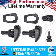2X Windshield Washer Water Adjustable Spray Nozzle Wiper Dual Hole Jet Universal