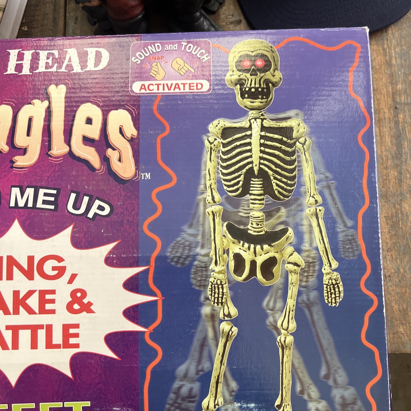 Vintage Big Head Jangles Take One Halloween 5’ Skeleton Sings & Shakes