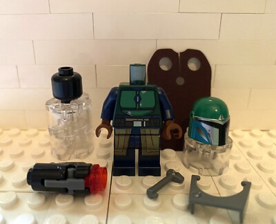 LEGO Star Wars Mandalorian Female Tribe Warrior Minifigure Green 75267 sw1078