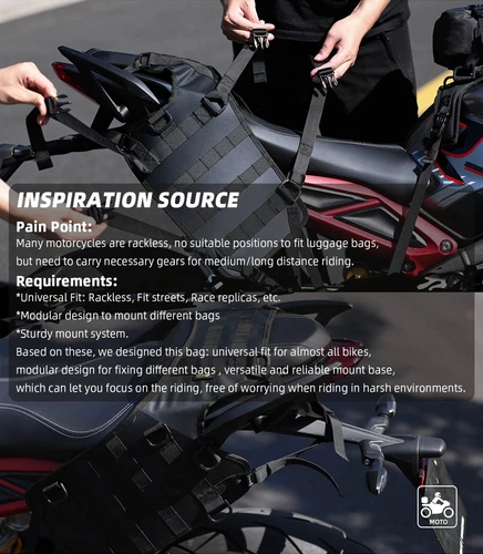Motorcycle Saddlebag Mounting Base Motor Saddle Bag Side Hanging System - Bild 3 von 16