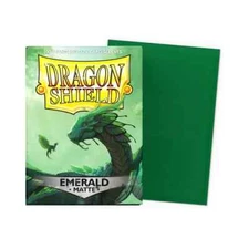 Dragon Shield Matte Emerald Sleeves 100ct - Standard Size - MTG Pokémon TCG