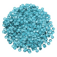 1200Pcs Loose Cup Sequins, 6mm Round Loose Sequin - 0.7 oz 20g , Lake Blue