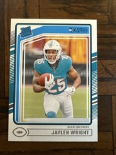 2024 Jaylen Wright Panini Donruss - Rated Rookie Base #344 (RC) Dolphins