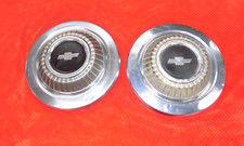 2 Chevy Dog Dish Hubcaps 1966 1967 Oem Chevelle Malibu Camaro Nova 10.5 Inch