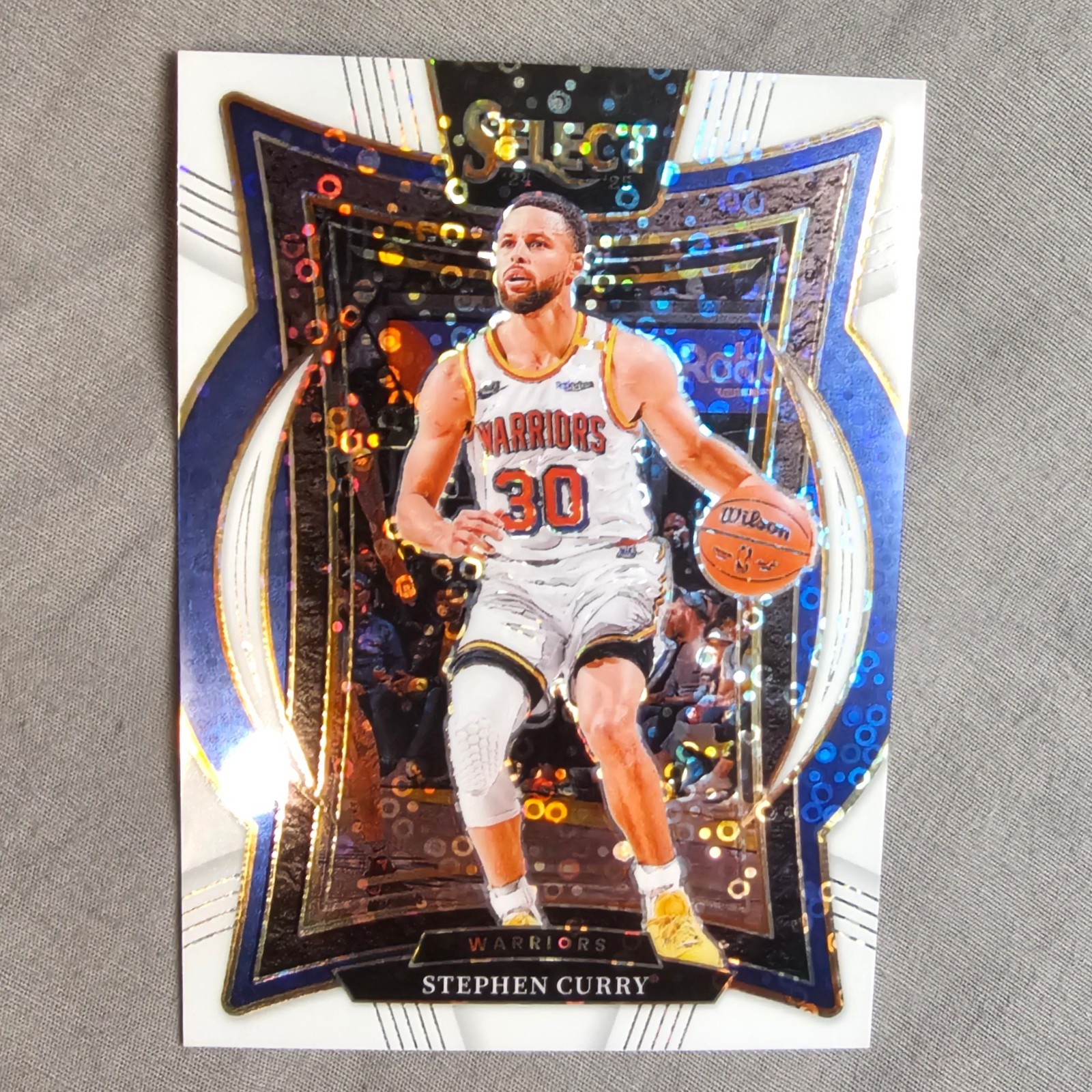 2024-25 Panini Select Stephen Curry Concourse White Disco Prizm /75  #7
