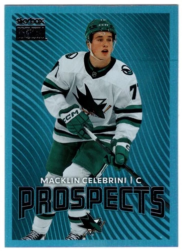 2024-25 UD SkyBox Metal Universe Premium Prospects MACKLIN CELEBRINI PP-2 Sharks