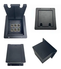 PROCRAFT FPML-6X-BK - Recessed Stage Pocket / Floor Box 6 CH's - customizable