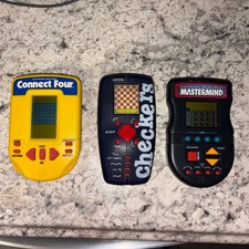 Mastermind VINTAGE, dama e connect 4 giochi portatili TESTATI FUNZIONANTI