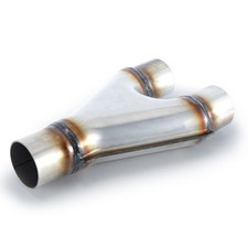 2.25 To 2 Y Pipe Exhaust Tip T409 Stainless Steel Exhaust Adapter Connector