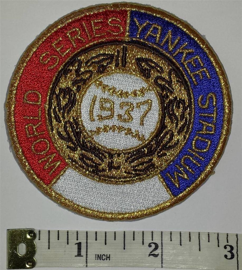 1937 WORLD SERIES CHAMPIONS NEW YORK YANKEES vs NEW YORK GIANTS MLB PATCH