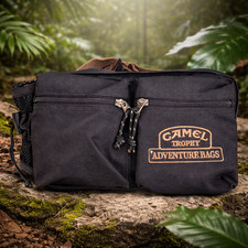 Marsupio vintage Camel Trophy Adventure anni 90 outdoor marsupio nero