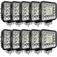 LED Tractor Work Lights, Off Road 4 Inch 240W 20000lm LED Pod Lights 10 Cube