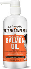 Wild Alaskan Salmon Oil for Dogs  Cats - Omega 3  6, 16 oz Liquid