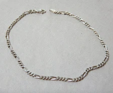 VINTAGE STERLING SILVER CHAIN LINK BRACELET    3984