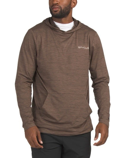 NEW Mens SPYDER Lightweight Striated Hoodie Chocolate XL
Opens in a new window or tab