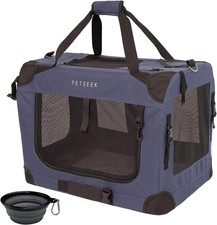 Extra Large Cat Carrier Soft Sided, Portable Small Dog Carrier for 2 Cats, 24"X1