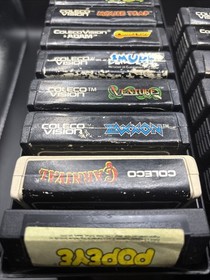 Lot Of 19 Colecovision Cartridges All Tested  See Photos, In Orginal Coleco Case