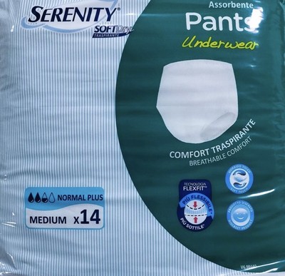 Serenity Soft Dry PANTS tg. M Normal PLUS 4 PACCHI X 14 PEZZI  = 56 TOTAL PIECES