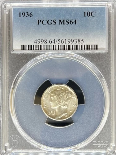 1936 Mercury Dime MS64 PCGS (#PA56199385)