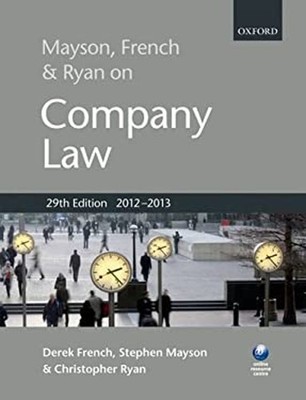 Mayson, French and Ryan on Company Law Paperback
