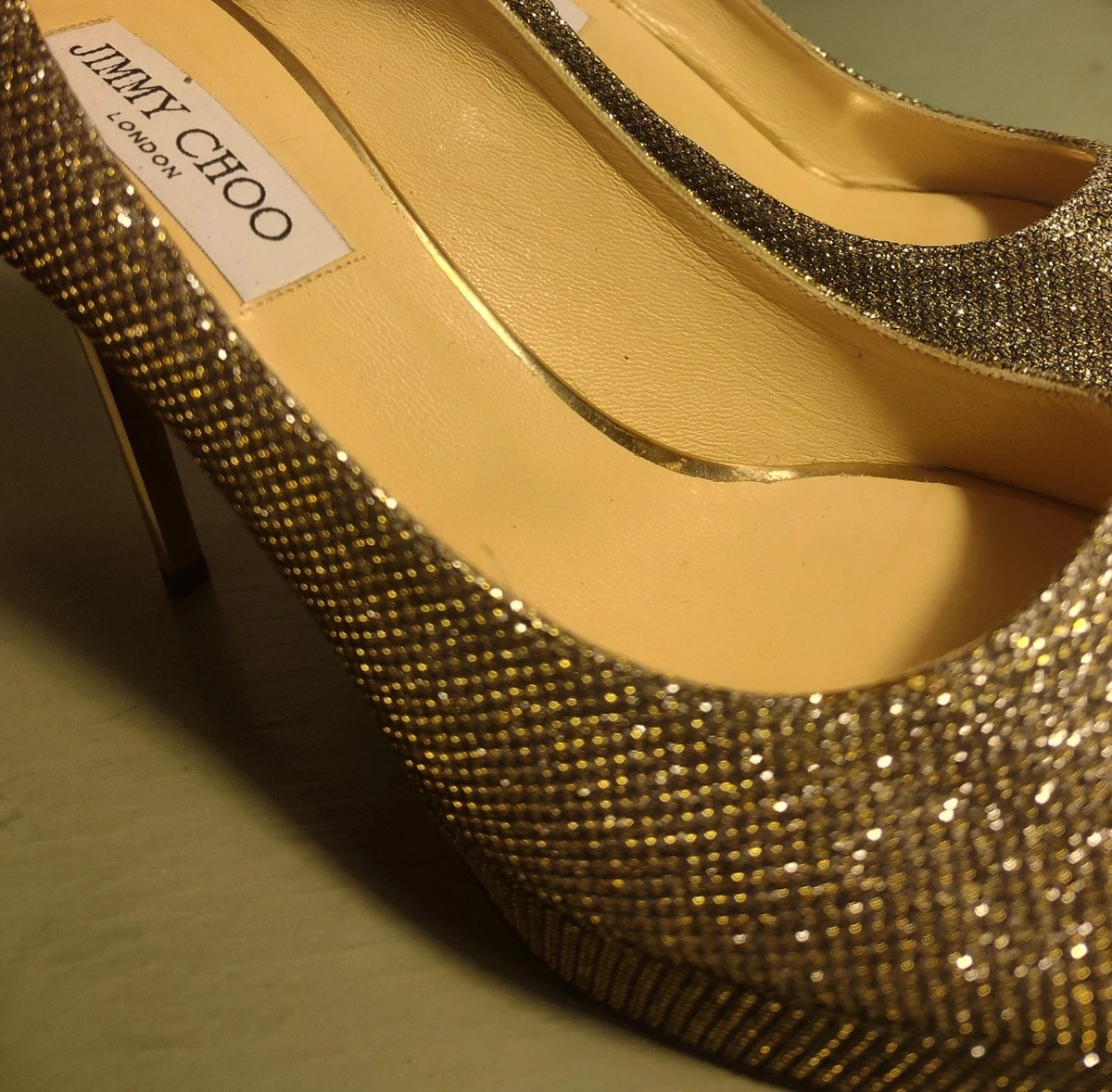 Jimmy Choo Gold Heels for Women for sale - eBay