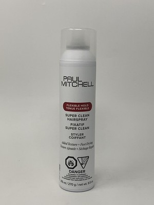 Paul Mitchell Flexible Hold Super Clean Hairspray New Pack 9.5 oz