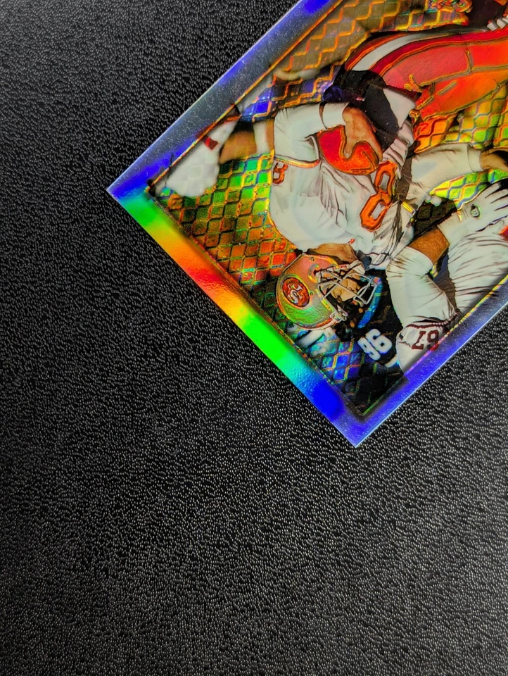 1996 Topps Chrome REFRACTOR #130 STEVE YOUNG 🔥 SHARP RARE 1:1980 SSP - Image 3 of 4