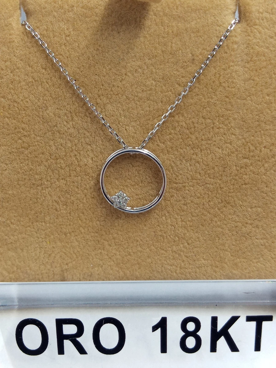 Collana oro bianco e diamanti - Italia