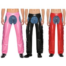Männer Hose Karnevals Unterteile Mode Cowboy-Chaps Einstellbar Cosplay Western