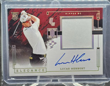 2024 Impeccable Liv Golf Lucas Herbert Elegance Rookie Patch Autograph /5 RC