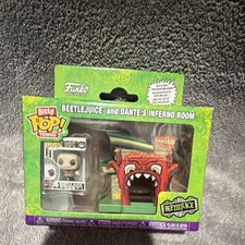 Funko Bitty Pop! Juego de figuras de vinilo Towns Beetlejuice & Dante's Inferno Room Excl...