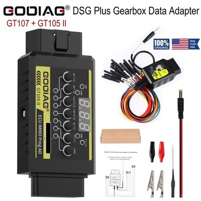GODIAG GT105 II ECU IMMO Kit+GT107 DSG Gearbox Data Read/Write Adapter For DQ250