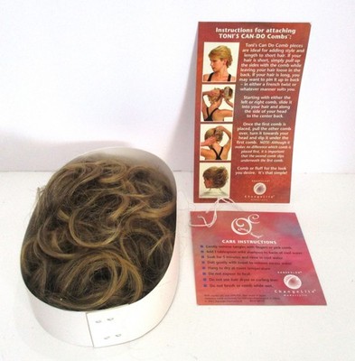 NEW Toni Brattin Hair, Classic Curl, Quick Change, Can-Do Comb, Dark Blonde