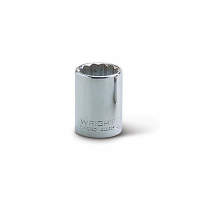 Wright Tool 4124 1/2'' Drive Chrome Standard Socket 12 Point SAE 3/4''