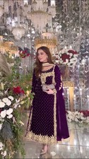 Heavy Viscose Velvet Salwar Kameez Indian Pakistani Bollywood Salwar Suit Dress