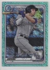 2020 Bowman Chrome Prospects Aqua Shimmer Refractor 94/125 Grant Lavigne 04cw