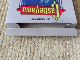 Castlevania 1st First Print Hangtab Circle SOQ NES Nintendo Complete CIB Overlap