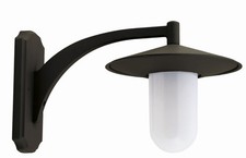 Stylowa lampa zewnętrzna czarna rustykalna IP44 E27 SILEAS kinkiet ogród domek