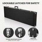 Electric Bass Guitar Hardshell Case Wood Square Carrying Portable Waterproof Box — photo 4