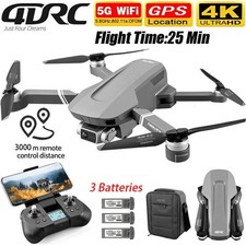 4DRC F4 Drone GPS Wifi FPV 2-Axis Gimbal 4K Dual Camera Smart Follow 3 Battery