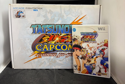 Tatsunoko vs Capcom Arcade Fight Stick Madcatz Controller w/ Game
