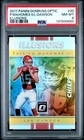 2017 PANINI DONRUSS OPTIC ILLUSIONS #20 LEN DAWSON PATRICK MAHOMES II RC PSA 8