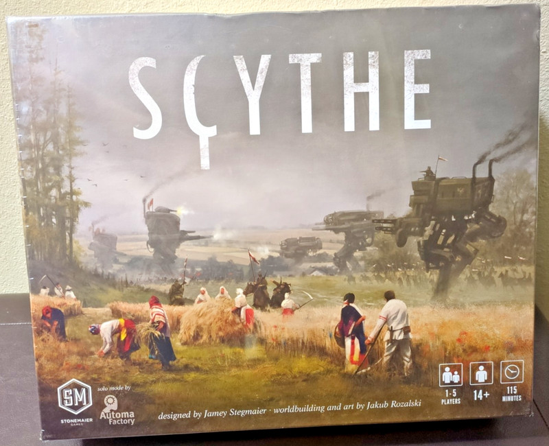 Scythe Board Game NEW Sealed Stonemaier Games Slight Top Edge Box Dent