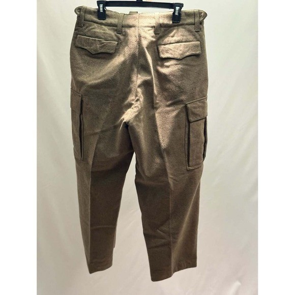 Vintage West German Military Wool Cargo Pants BGS Bundeswehr Field Trousers View 2