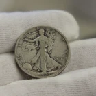 1920 D US Walking Liberty Half 50c F  (Cleaned).