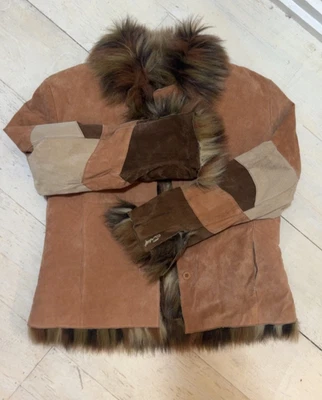 Chaqueta de cuero marrón Schott NYC/Rose Schott vintage para mujer - Imagen 1 de 4