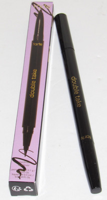 Tarte Double Take Waterproof Eyeliner BLACK Full Size NIB Liquid & Gel Pencil