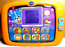 VTech Light-Up Baby Touch Tablet Educational Toy WORKS 