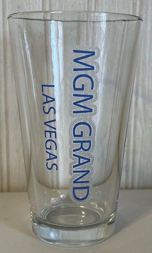 MGM Grand Las Vegas Sparkly Logo Heavy Pint Glass